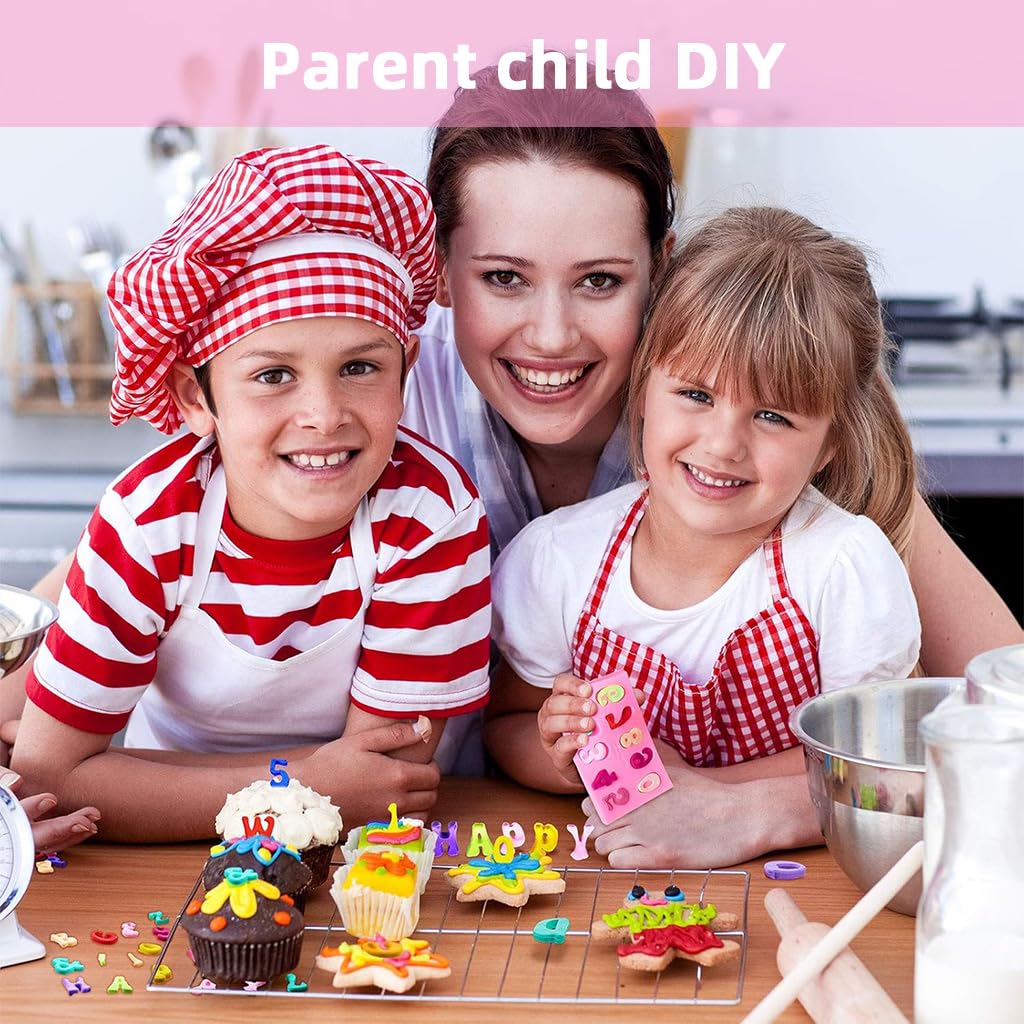 Supvox Silicone Molds Set for Baking and Resin Art with 5 Pieces | Food Grade Pink Design