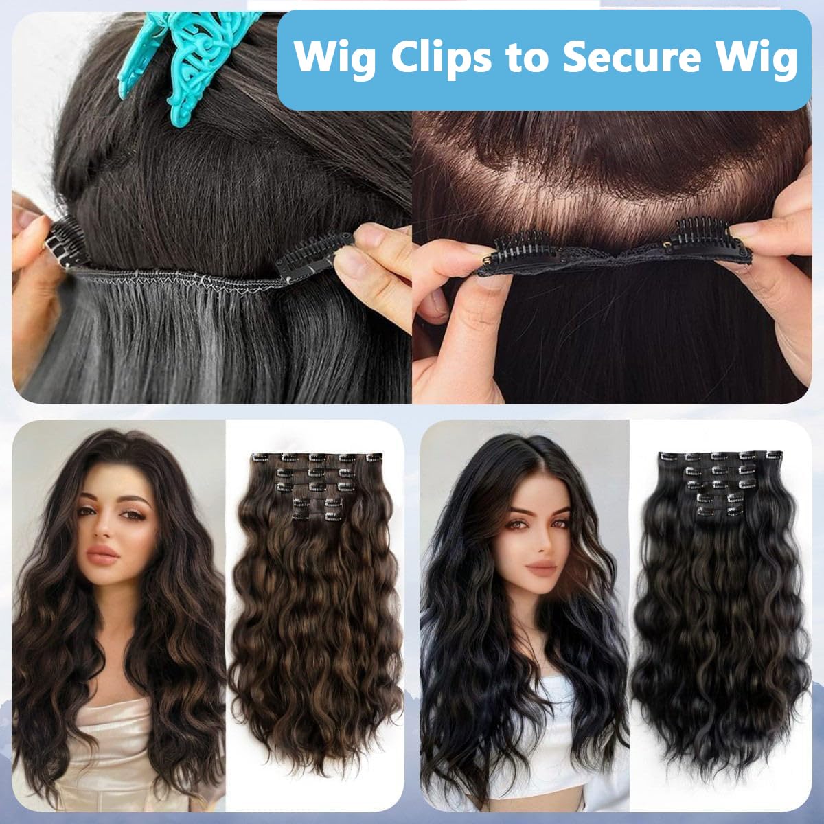 PALAY Chunni Clips for Dupatta and Scarf with Strong Grip Stainless Steel Pins | 10 Pcs Black