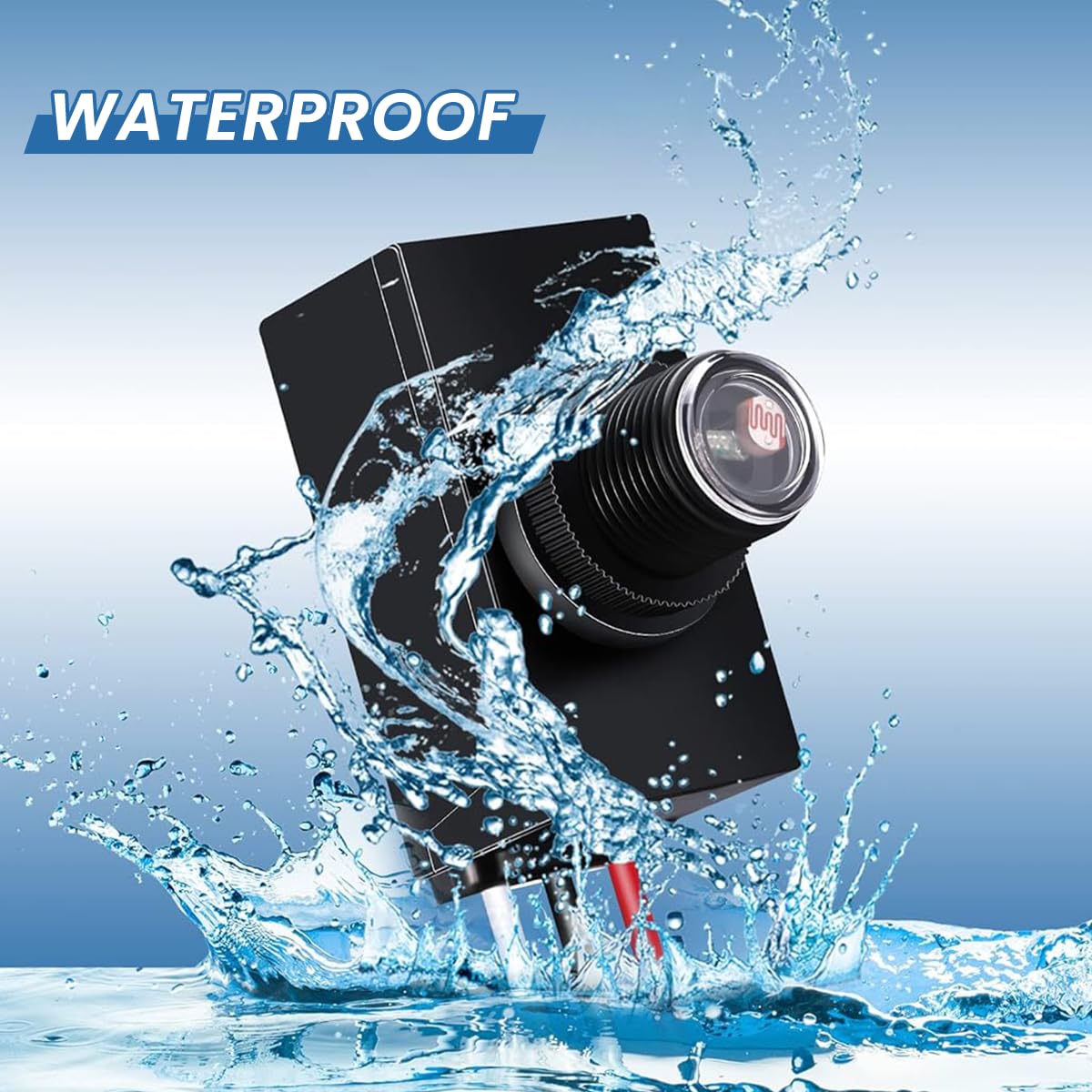 HASTHIP Photoelectric Switch for Outdoor Lighting 3 Pack 120-277V | Automatic Dusk to Dawn Sensor