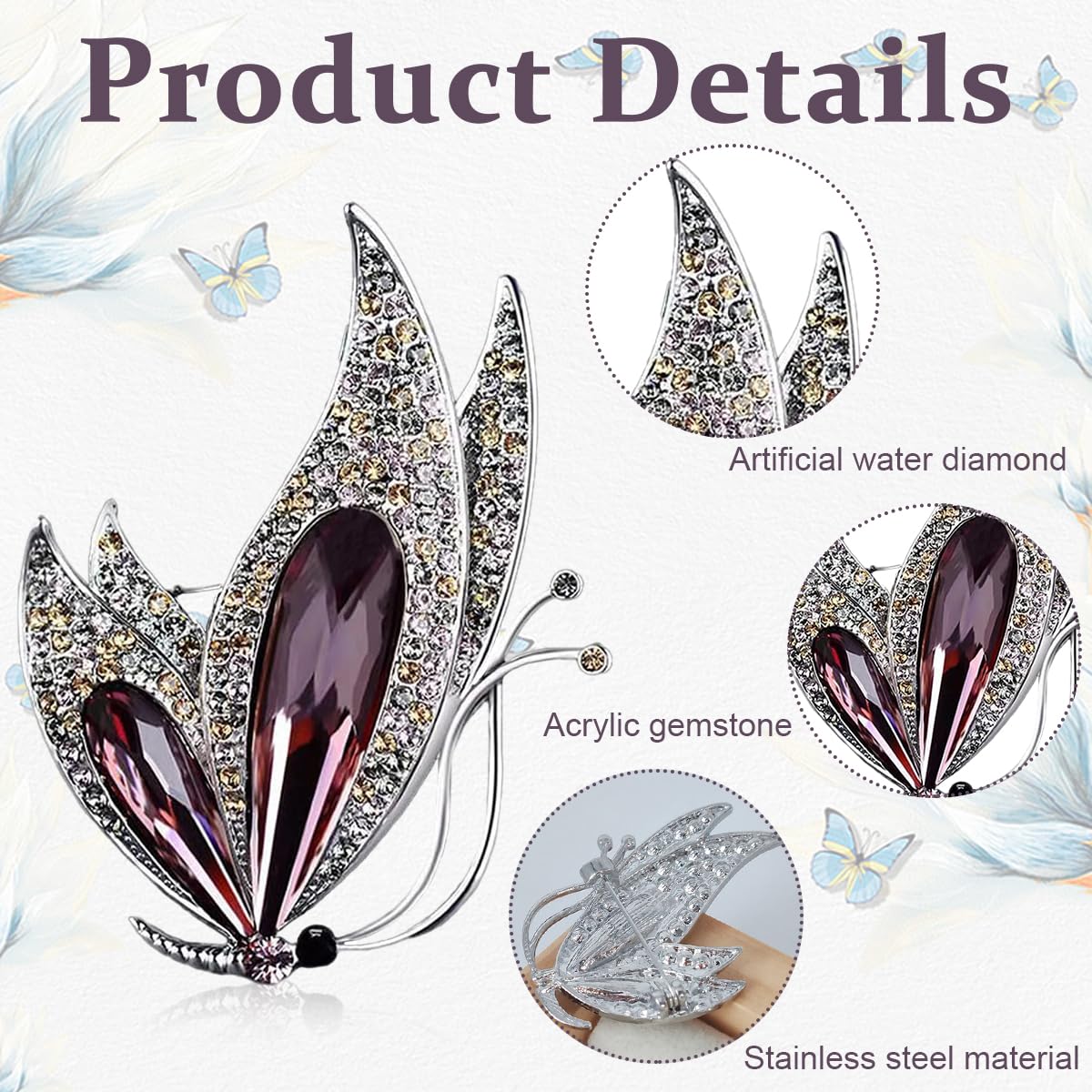 SANNIDHI Snowflake Pearl Sherwani Brooch Pins for Coat and Gown with Zinc Alloy Chain | Golden Accessory for Men and Women