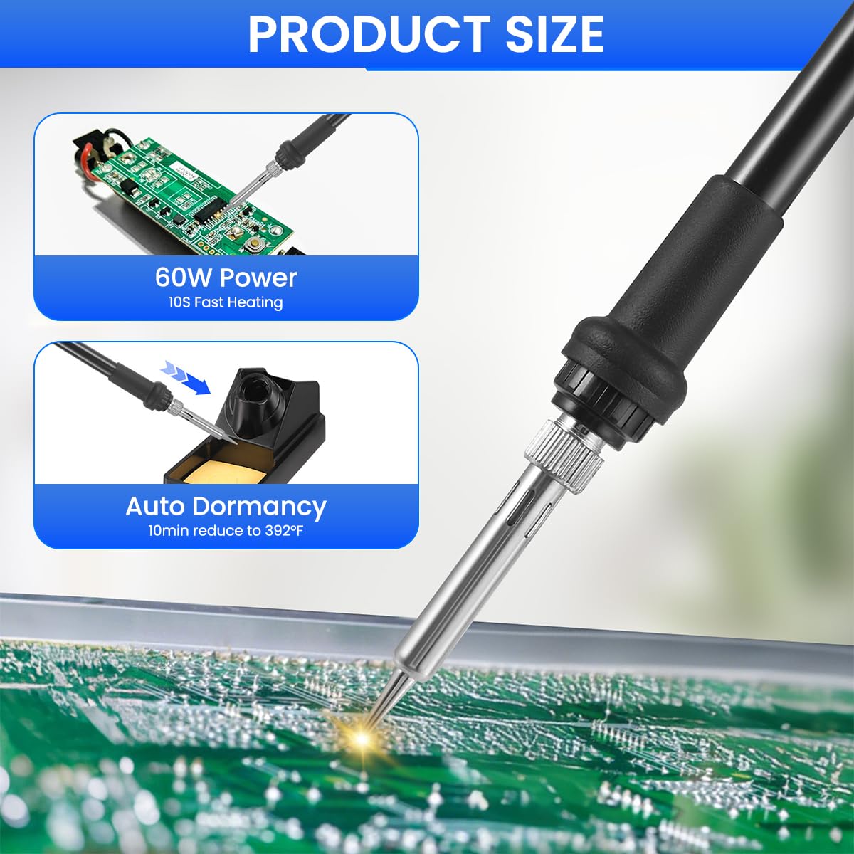 2 in 1 Hot Wind Gun Soldering Station 700W/220V for SMD Rework ...