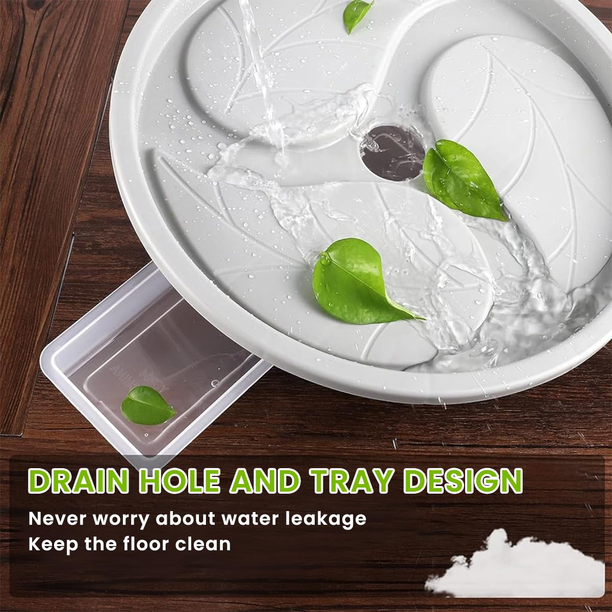 HASTHIP Round Plant Caddy with Wheels for Indoor and Outdoor Pots featuring Locking Metal Frame | 27CM Rolling Stand