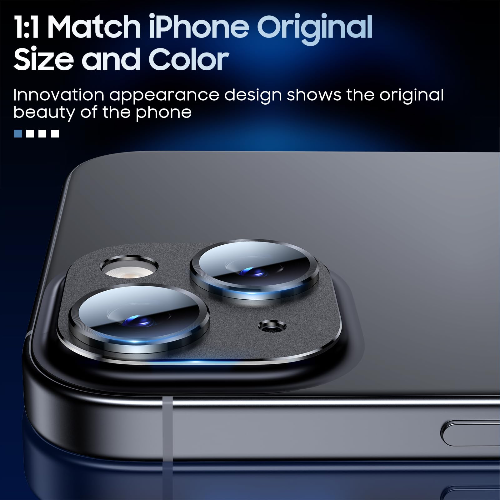 ZORBES Camera Lens Protector for iPhone 15 and 15 Plus with 4th Gen Design featuring Sapphire and Aluminum Frame | 0.15mm Full Coverage Fit