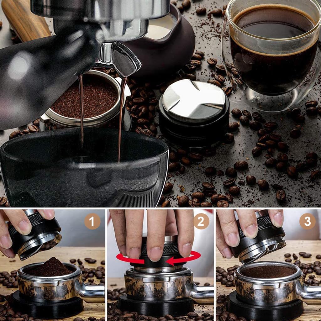 Supvox® Coffee Distributor & Tamper Double Side Ground Coffee Press