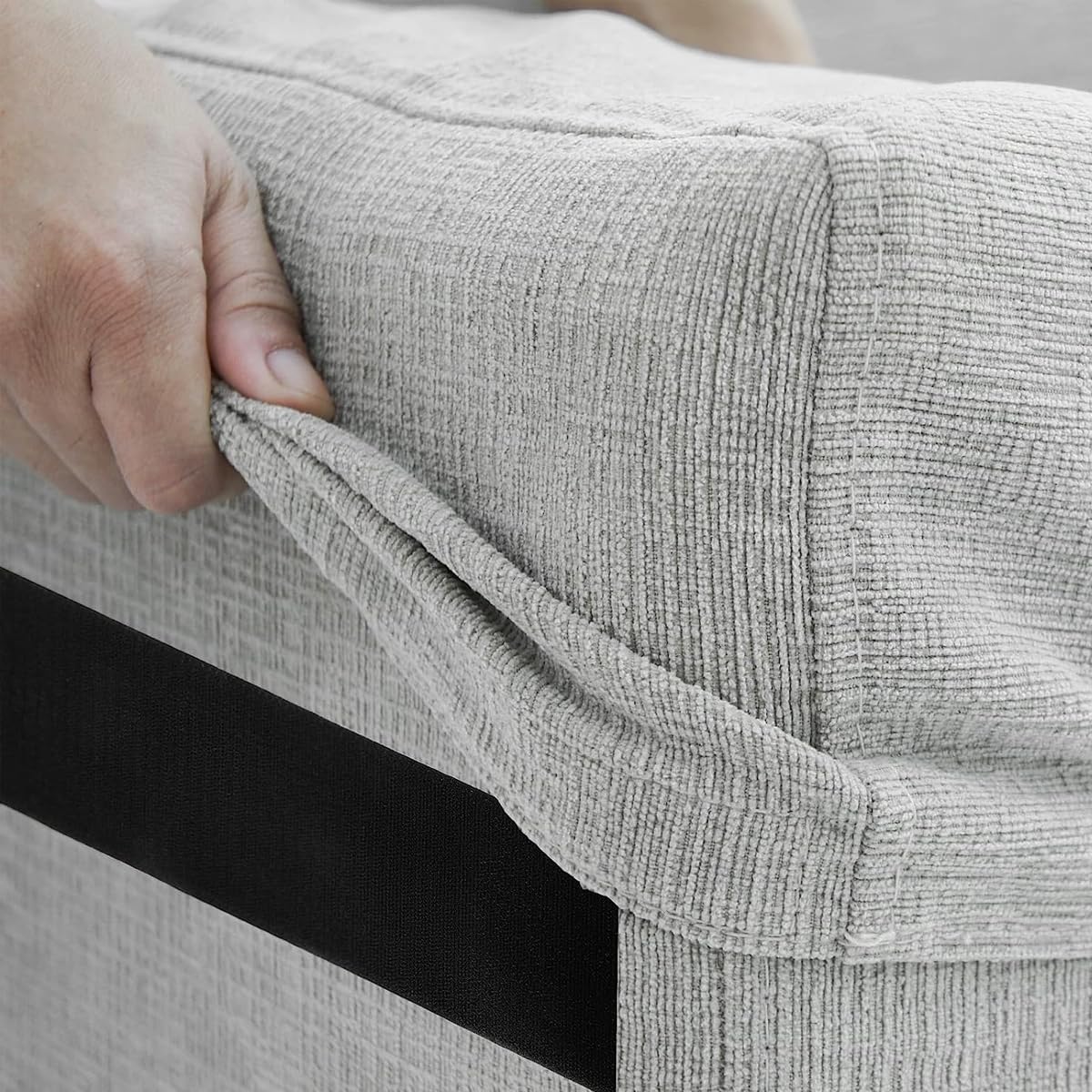 HASTHIP Self Adhesive Hook and Loop Tape for DIY and Household Use with Strong Grip | 3.9 in x 16.4 ft Roll