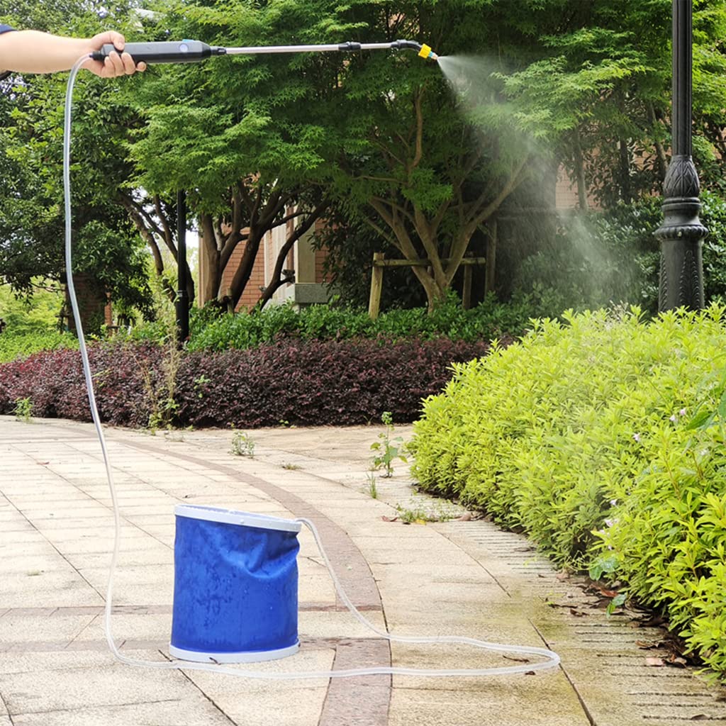 Supvox Electric Agriculture Sprayer for Gardening with 3m Pipe & 2 Nozzles featuring USB Rechargeable Pump