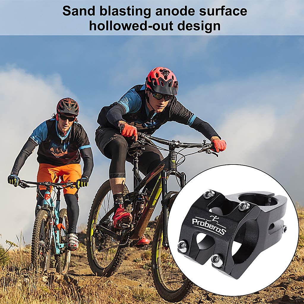 Proberos Bicycle Handlebar Stem for MTB Road and BMX with 31.8 mm Clamp | CNC 6061 T6 Aluminum