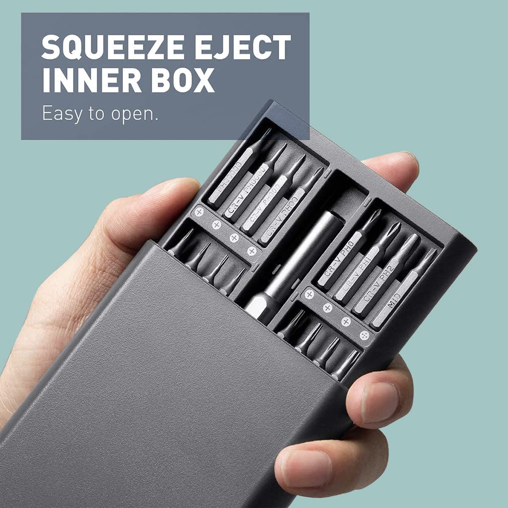 Supvox Screwdriver Set for Phone and Computer Repair with 63 pcs Bits and Magnetic Handle | Chrome Vanadium Steel