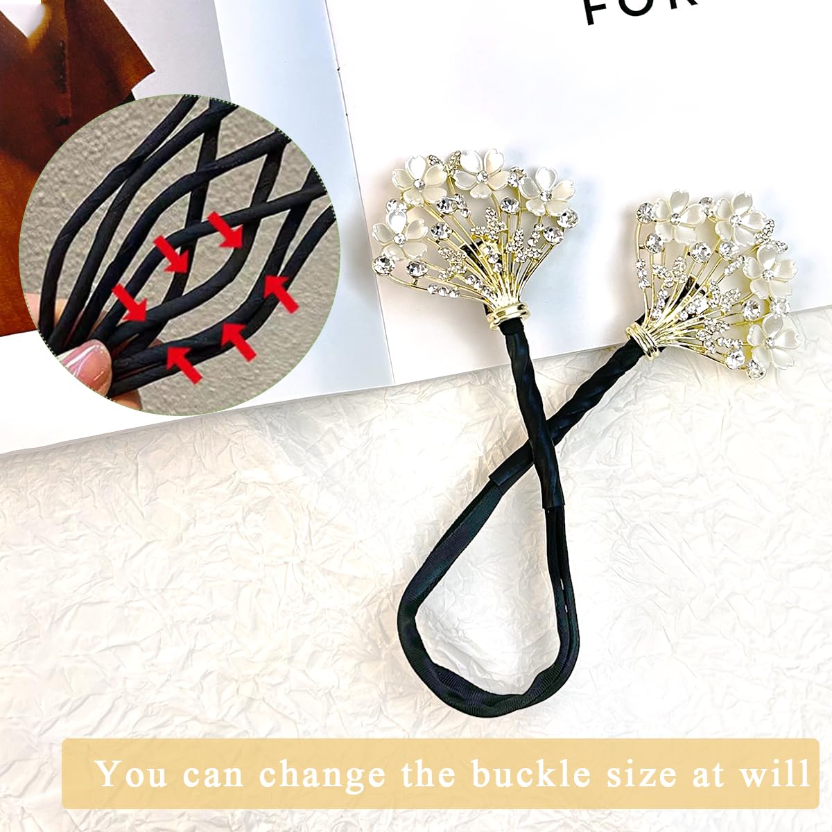 PALAY Magic Hair Bun Maker for Elegant Hairstyles with Hidden Wire and Plush Fabric | 2pcs Set
