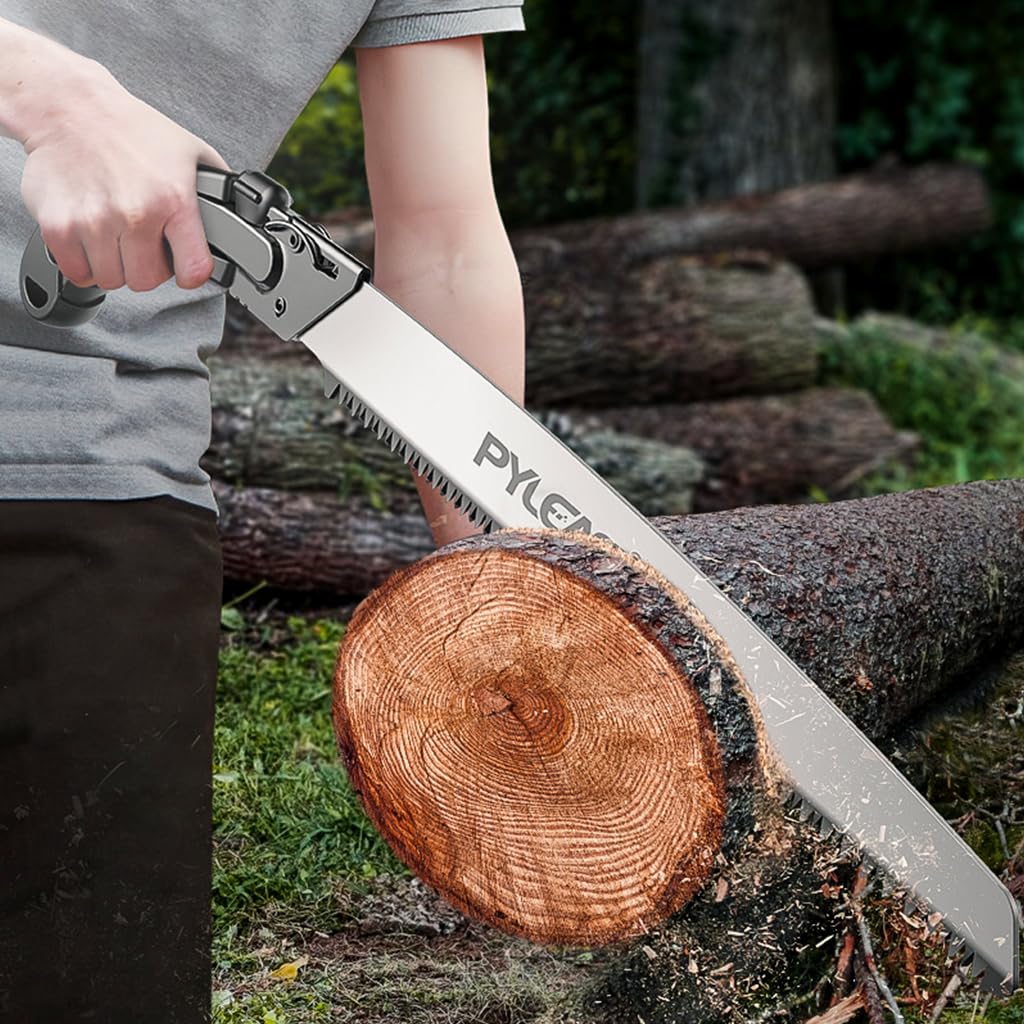 Optifit Hand Saw for Gardening with 13.7 in SK5 Steel Blade & Protective Sleeve | 2PCS