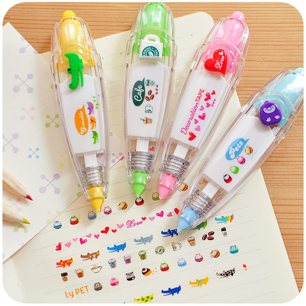 HASTHIP Correction Tape for Scrapbooking and Journal Supplies featuring Smooth Roller | 0.6cm × 4m Decorative Edging for DIY Crafts