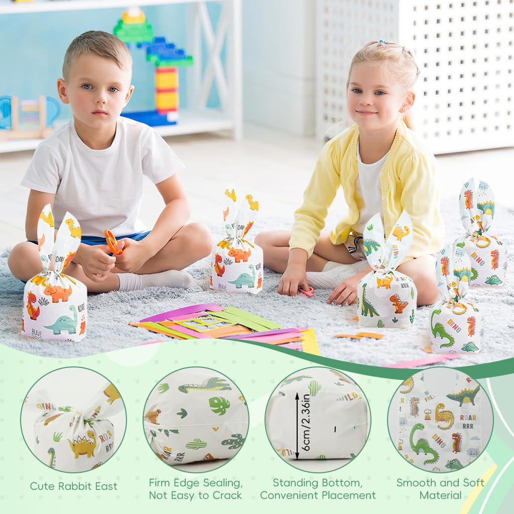 ZIBUYU Gift Wrapping Bags for Party Favors featuring Tie Up Closures and EVA Material | 50pcs 14x23cm