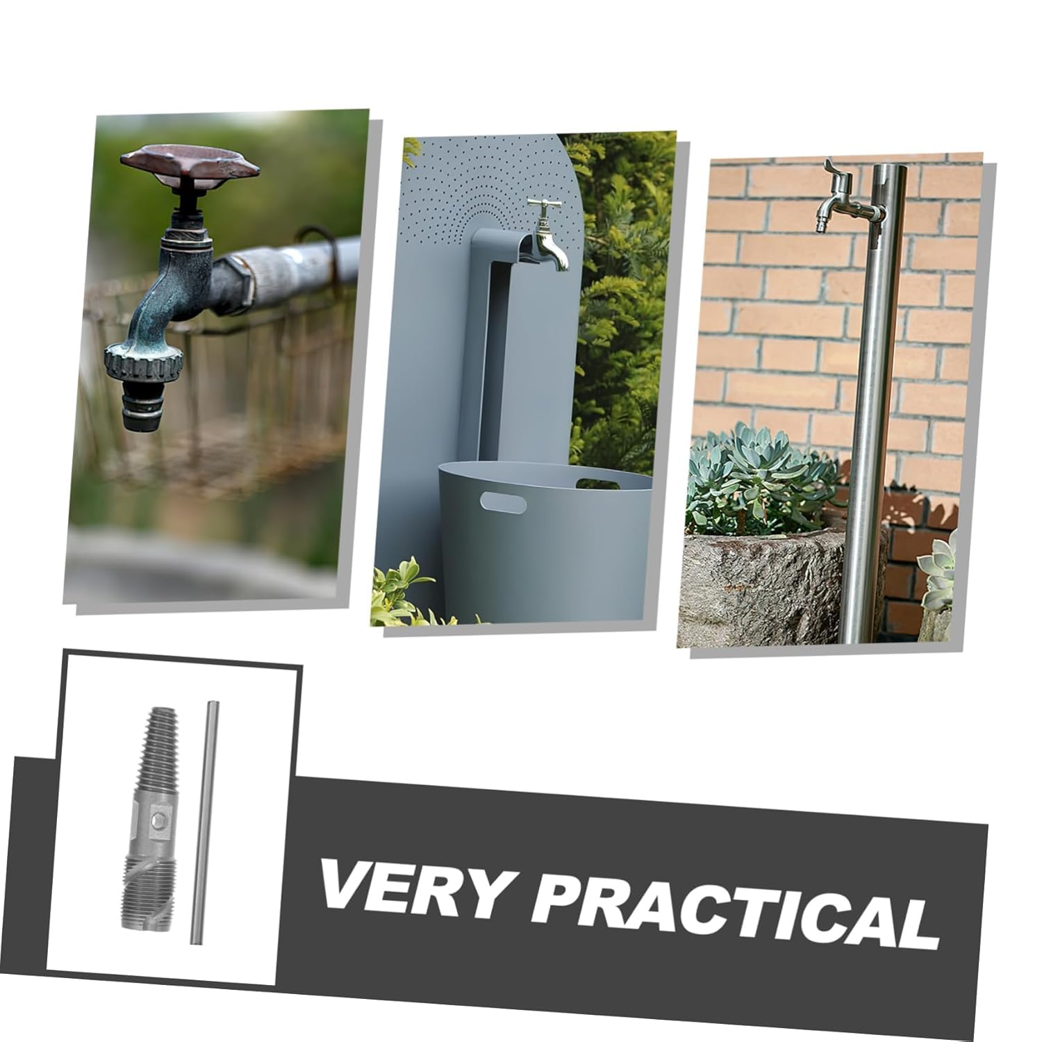 Serplex 2 in 1 Broken Pipe Extractor Kit for Plumbing Repairs with Double‑Head Design and Alloy Build