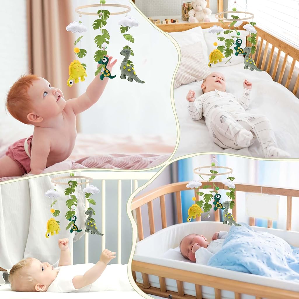SNOWIE SOFT® Baby Mobile for Crib Safari Nursery Mobile Handmade Jungle