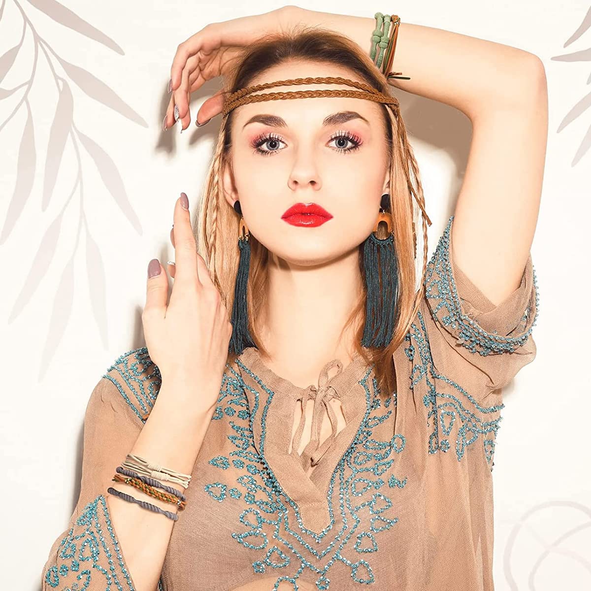 PALAY Hair Ties Set for Girls and Women with Elastic Braided Design 20pcs | Soft Rubber Bands