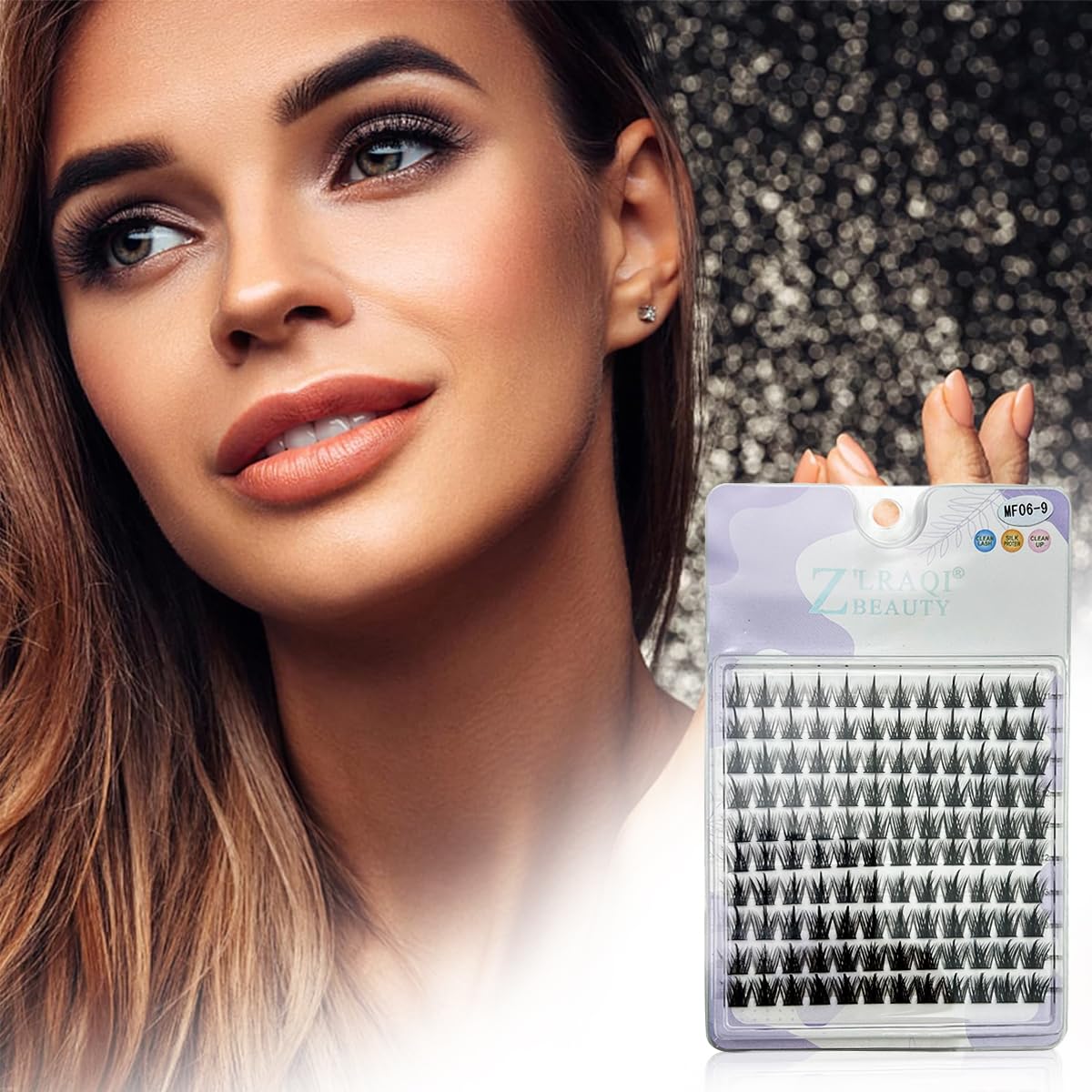 MAYCREATE Eyelash Clusters Lash Kit for DIY Extension with 160pcs 11–13mm D Curl | Beginners