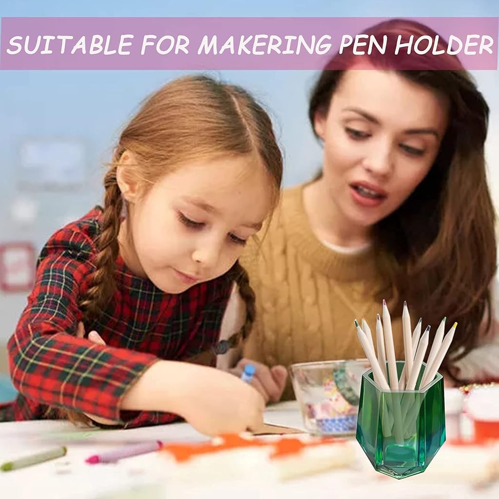 HASTHIP® Silicon Moulds for Resin Art DIY Cup Silicone Mold Cosmetics Brushes Pen Storage Plant Pot for Home Decor White Small Cup 3PCS