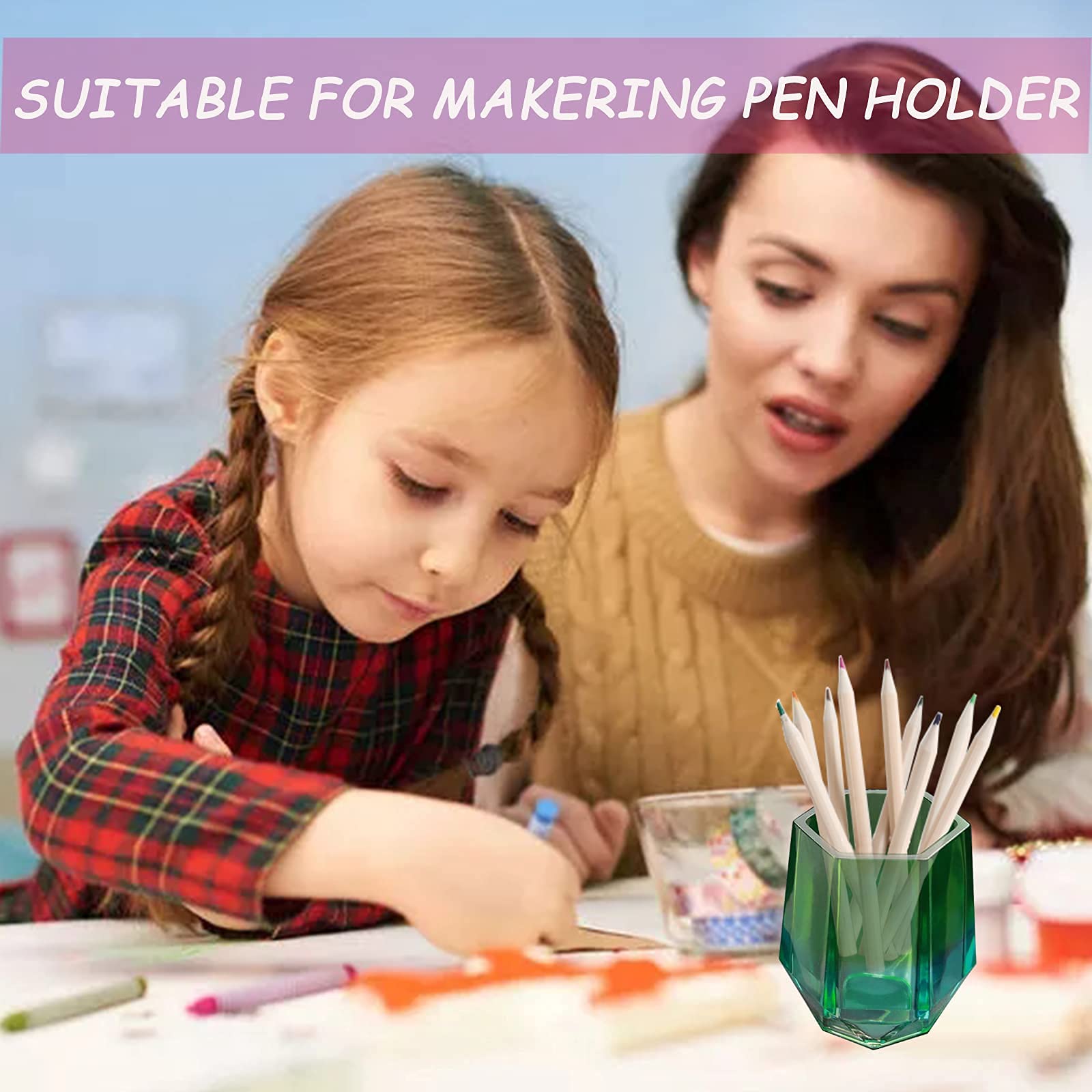 HASTHIP Silicone Moulds for Resin Art DIY Cup 2PCS featuring White Small Cup Design | Creative Gift Making and Home Decor