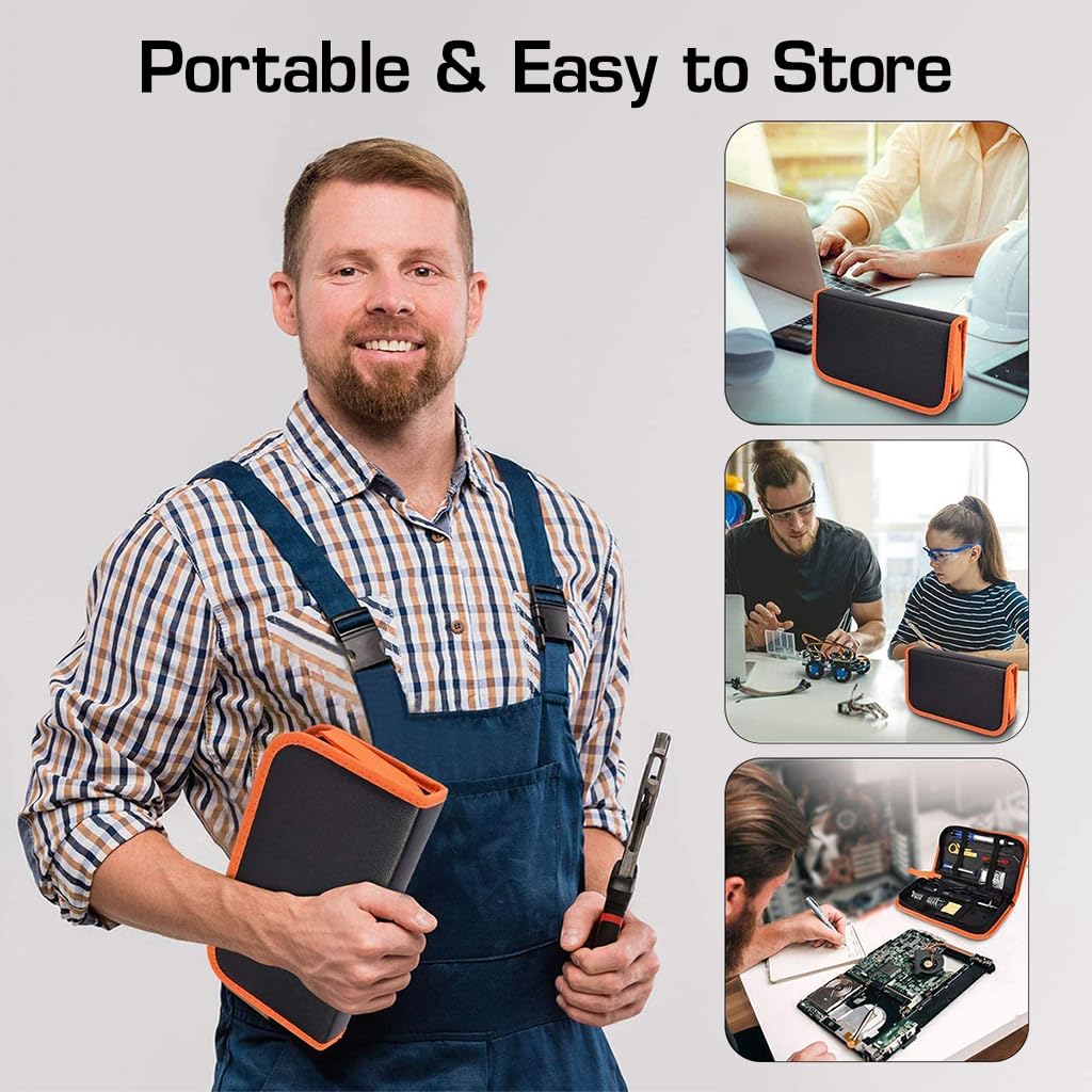 Serplex Electric Soldering Kit for Electronics and DIY Crafts with 60W Adjustable Iron & 5 Tips