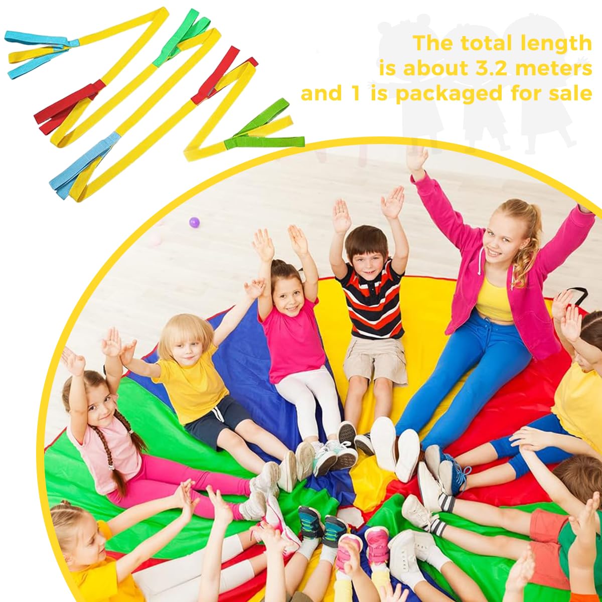 SNOWIE SOFT Preschool Walking Rope with Handles for Children Safety and Group Walks