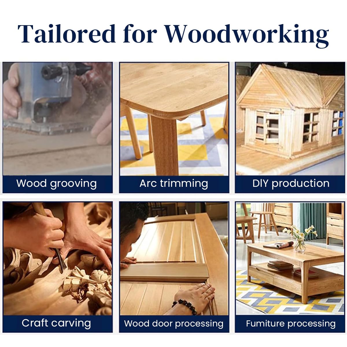 Serplex Router Table Insert Plate for Woodworking with 62 x 70 mm Hole Spacing | Aluminum Plate and Accessories