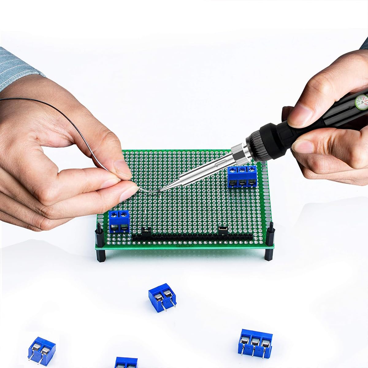 Serplex PCB Prototype Board Kit for DIY Electronics with 85 Double‑Sided Boards and FR4 Construction