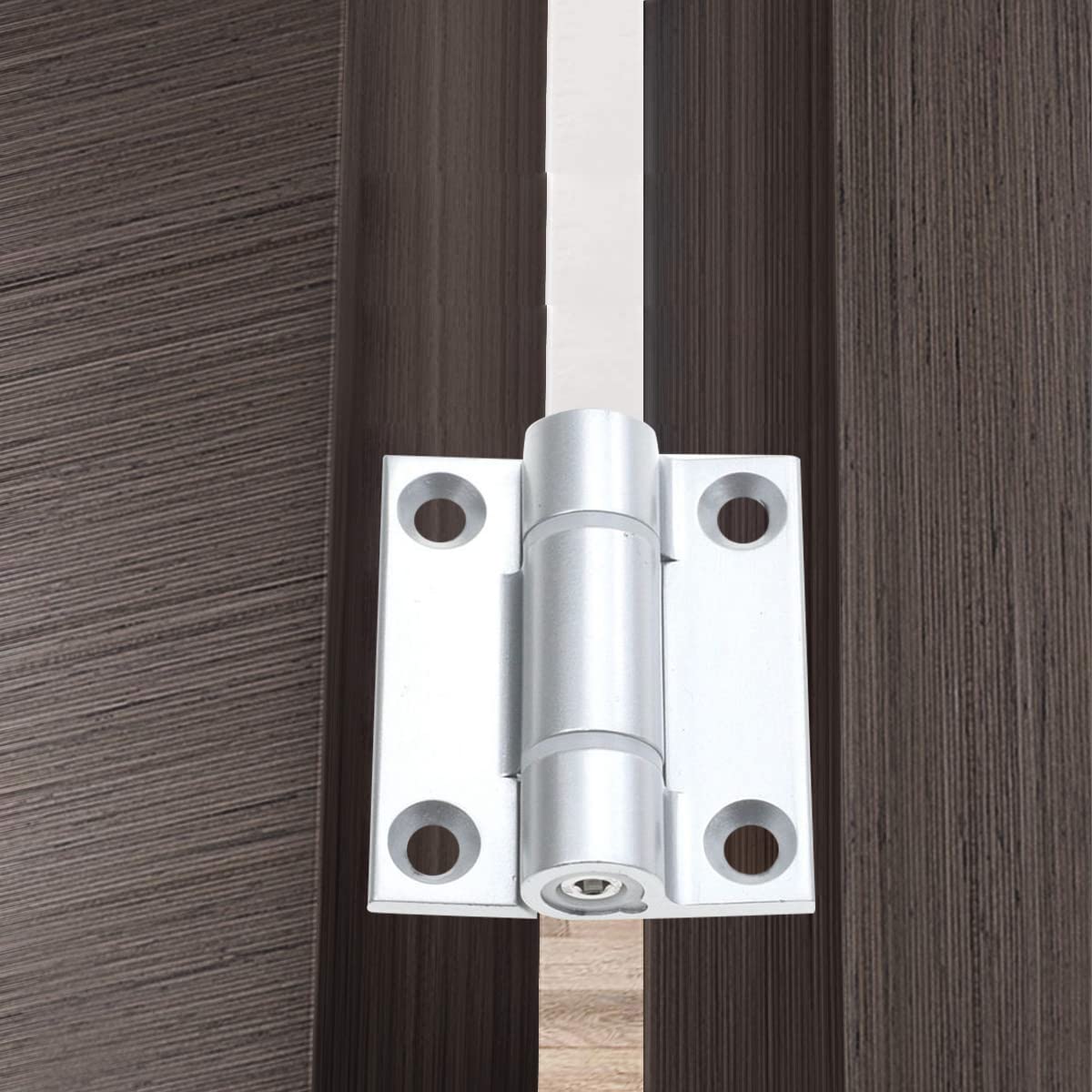 HASTHIP® Door Hinges for Interior Door, 6.5 * 5.5cm Heavy Duty Spring Hinges for Interior and Exterior Doors, Black (Not Include Crews)