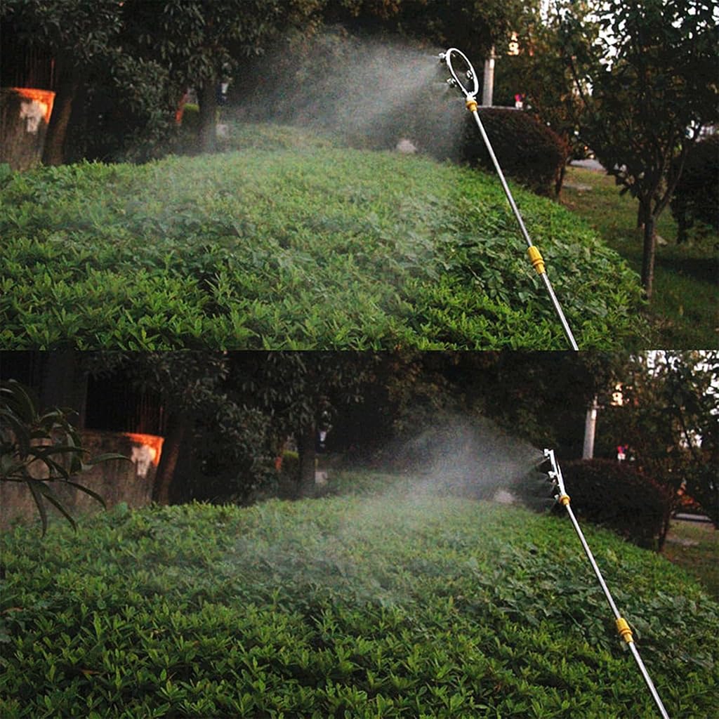HASTHIP® Metal Garden Sprayer Nozzle Multi-Porous Spray Pump Outdoor Water For Plants Stainless Steel Atomizing Ring High-Pressure Multi Head Grass 2PCS