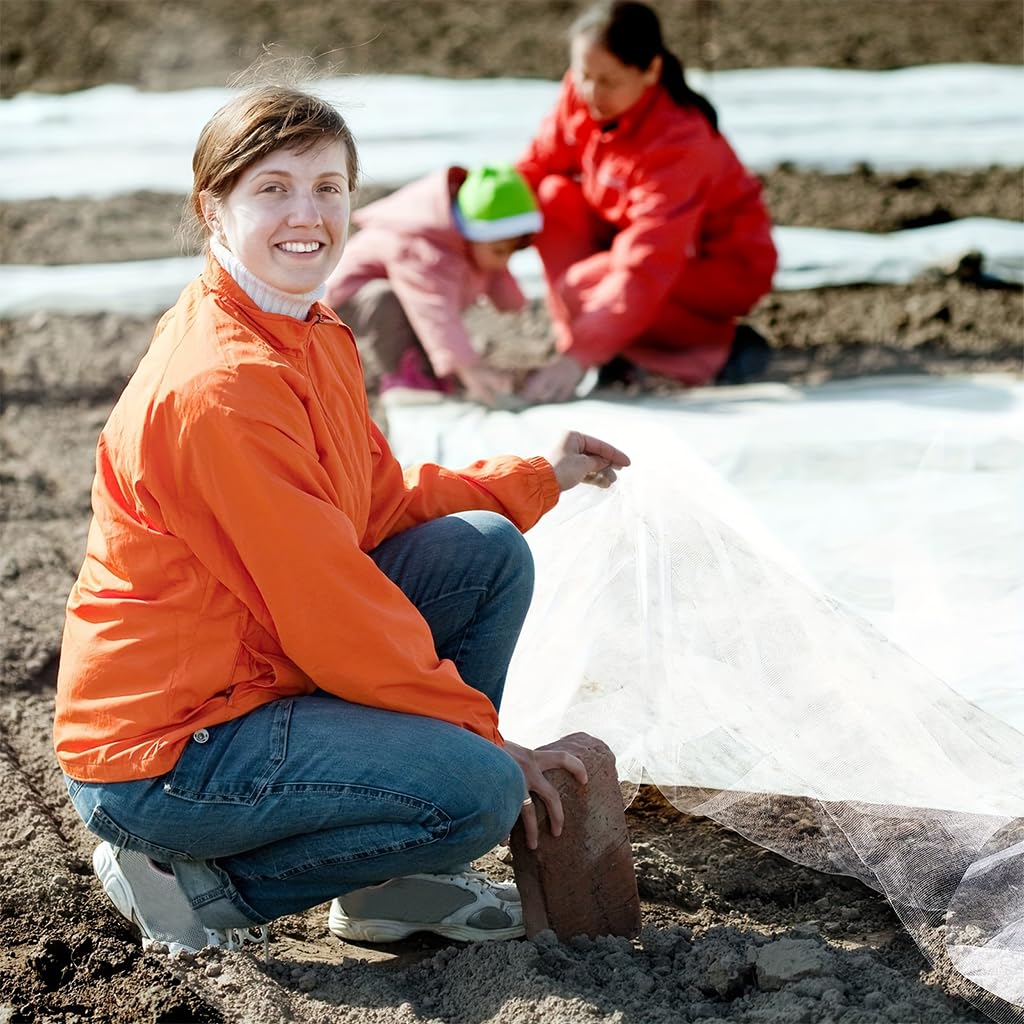 HASTHIP Garden Mesh Netting for Plant Protection 8ft x16ft with Fine Mesh PE Cover | Allows Sunlight and Air Flow