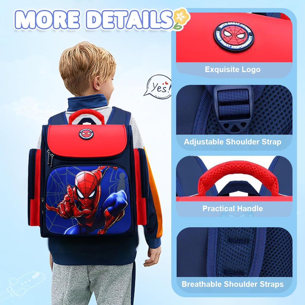 PALAY School Backpack for Kids 30x16x40cm with Ergonomic Shoulder Support and Waterproof Oxford Cloth | Ideal for Boys and Girls Aged 7–12