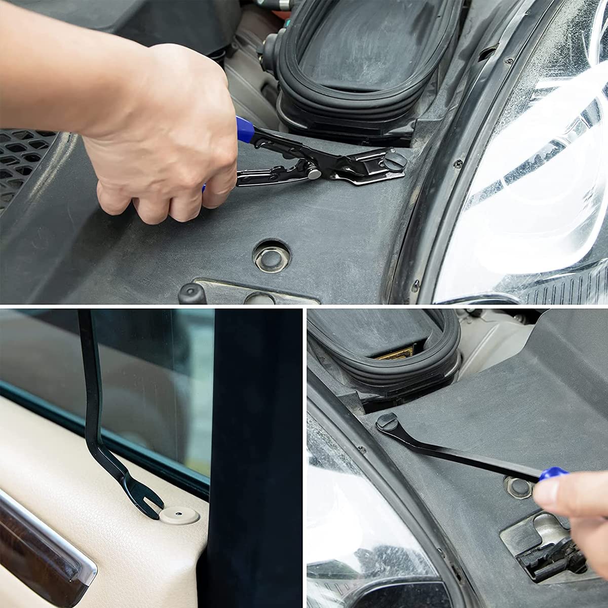 STHIRA Trim Removal Tool Kit for Car Panel Disassembly with 19 pcs Set and Ergonomic Nylon Tools | Includes Storage Bag