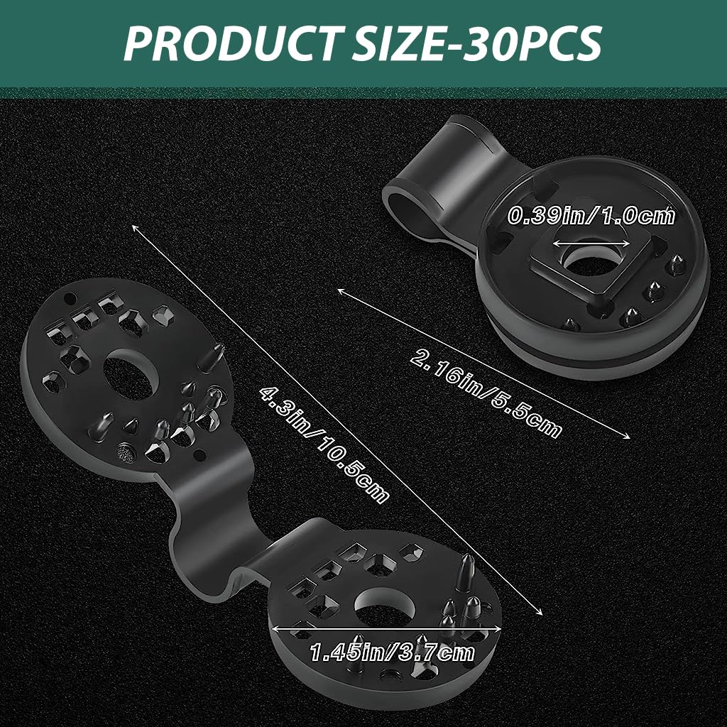 Venzina Sunshade Net Clips for Gardening and Agriculture 30 pcs featuring One Piece Round Design