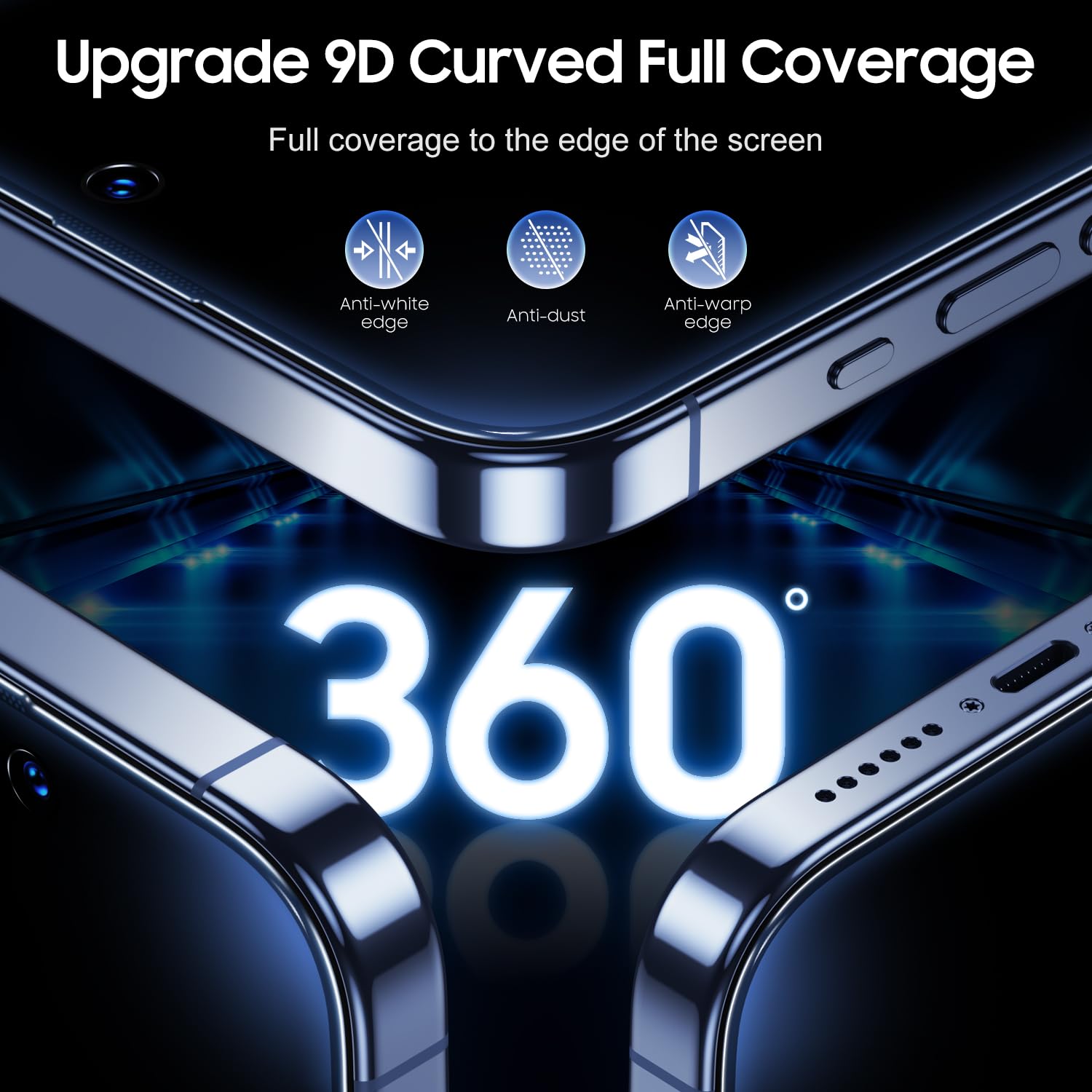 ZORBES Screen Protector for iPhone 16 Pro Max with 9H Tempered Glass and Install Tool | 2 Pack