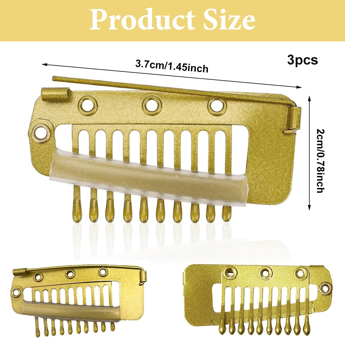 MAYCREATE Chunni Dupatta Fixing Clip Set of 6 for Secure Shawl Draping with Stainless Steel Pins