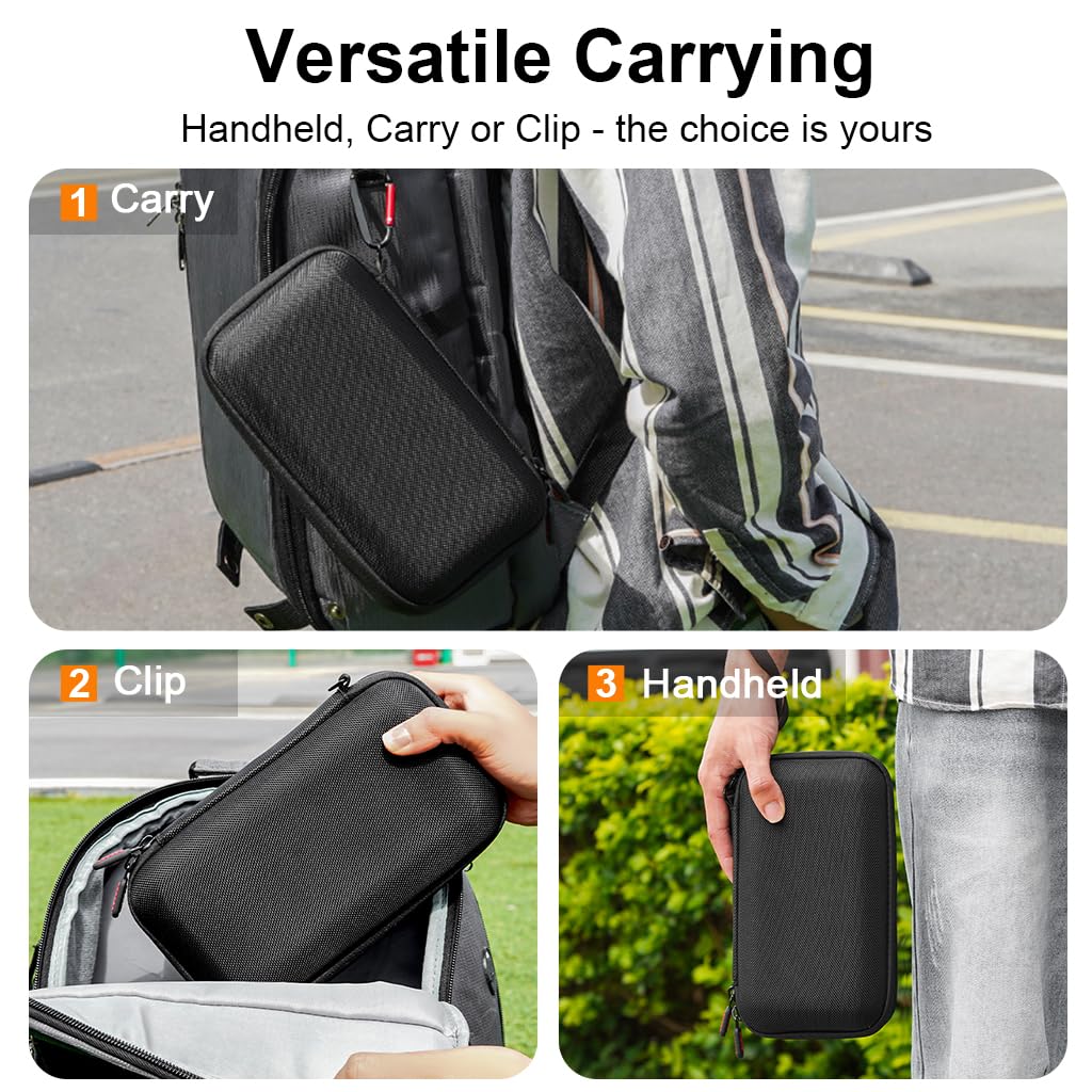 ZORBES Osmo Pocket 3 Case for Travel with EVA Hard Shell and Soft Plush Lining | Portable Storage Bag