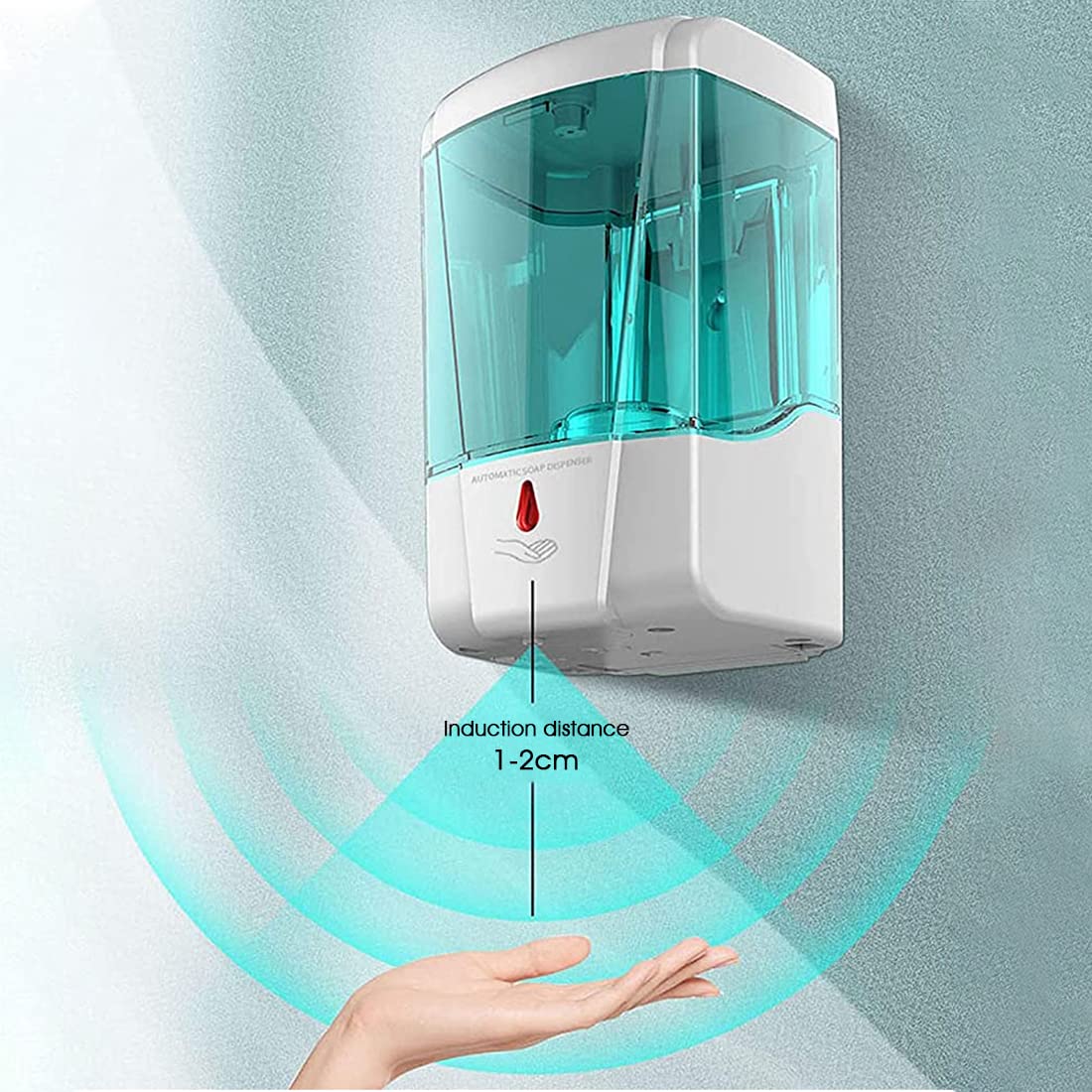 HASTHIP Automatic Soap Dispenser for Home and Public Use with Infrared Sensor 700 ml | Wall Mounted ABS Design