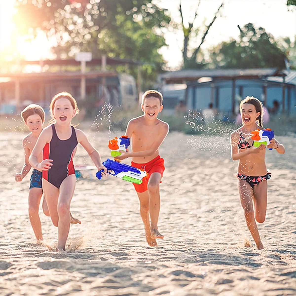 ZIBUYU Water Gun for Kids and Adults with 2200ml Tank featuring Pump Action | Pool and Beach Toy