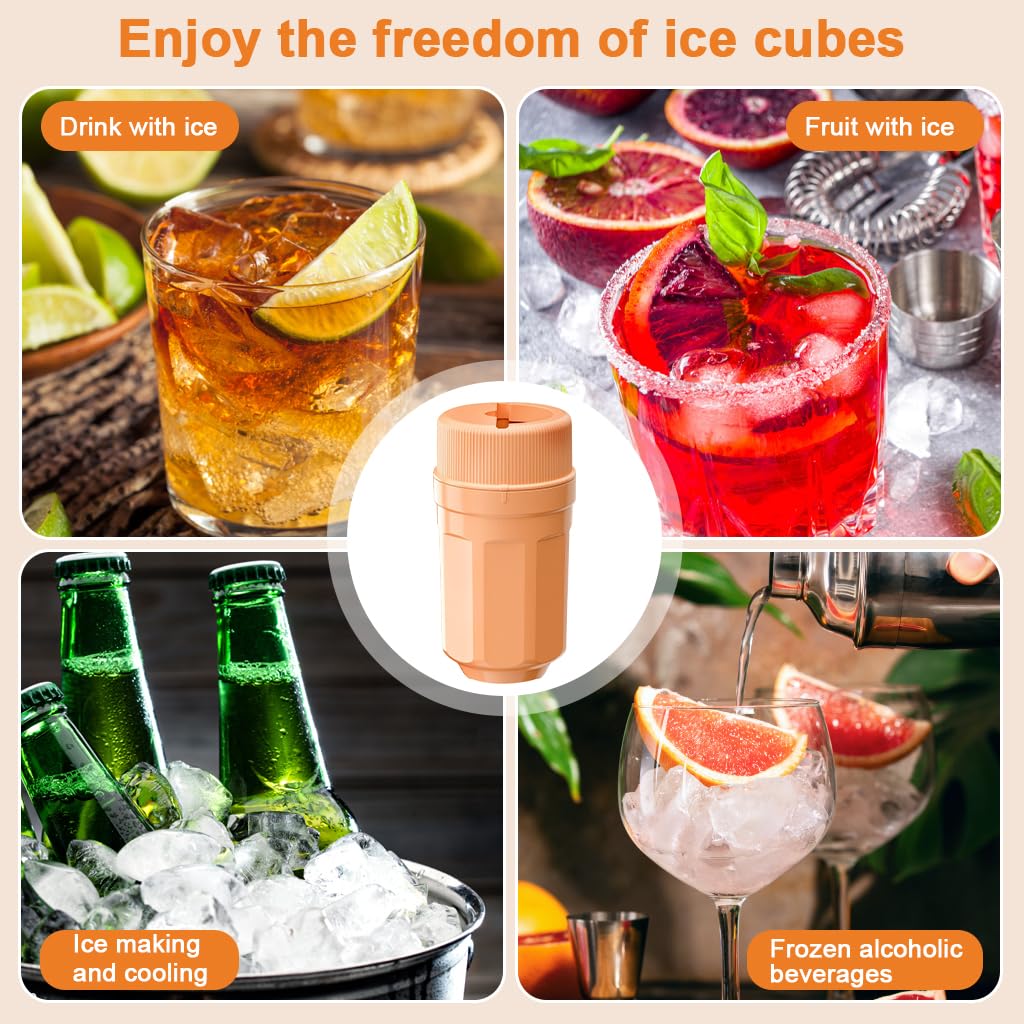 Supvox Ice Cube Tray for Cups and Mugs with 3 No Lid 10 Grid Plates | Food Grade Silicone