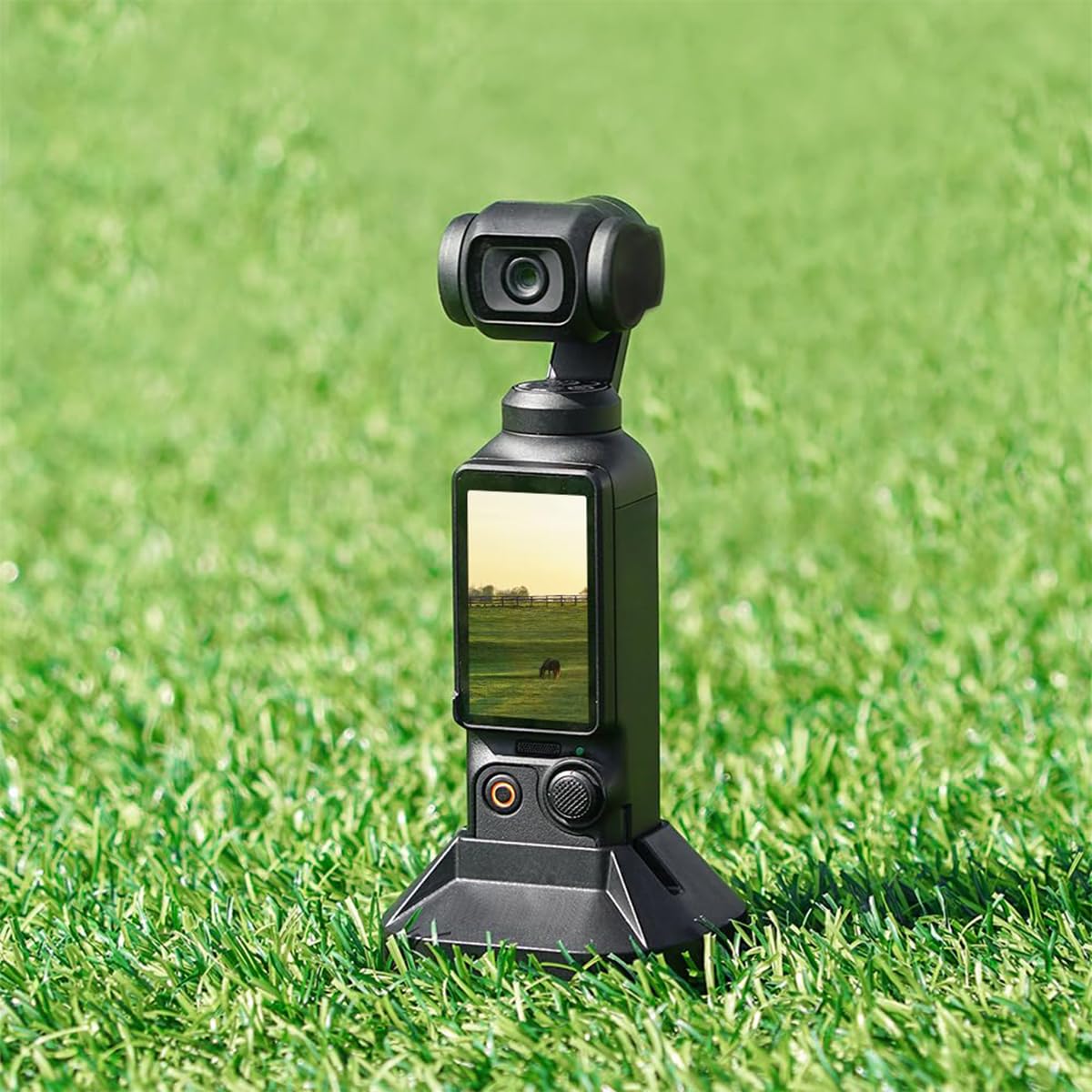 Verilux Stand Base for DJI OSMO Pocket 3 with Anti Slip Silicone Strip | ABS Desk Holder