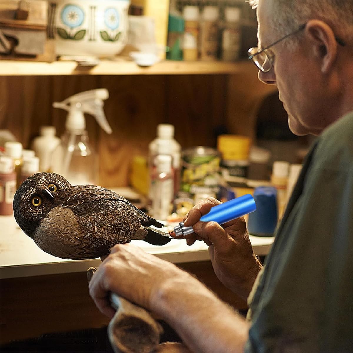 Serplex Mini Electric Drill for Crafts with 105 Accessories and Stepless Speed Control | Portable Tool for Resin and Jewelry Making