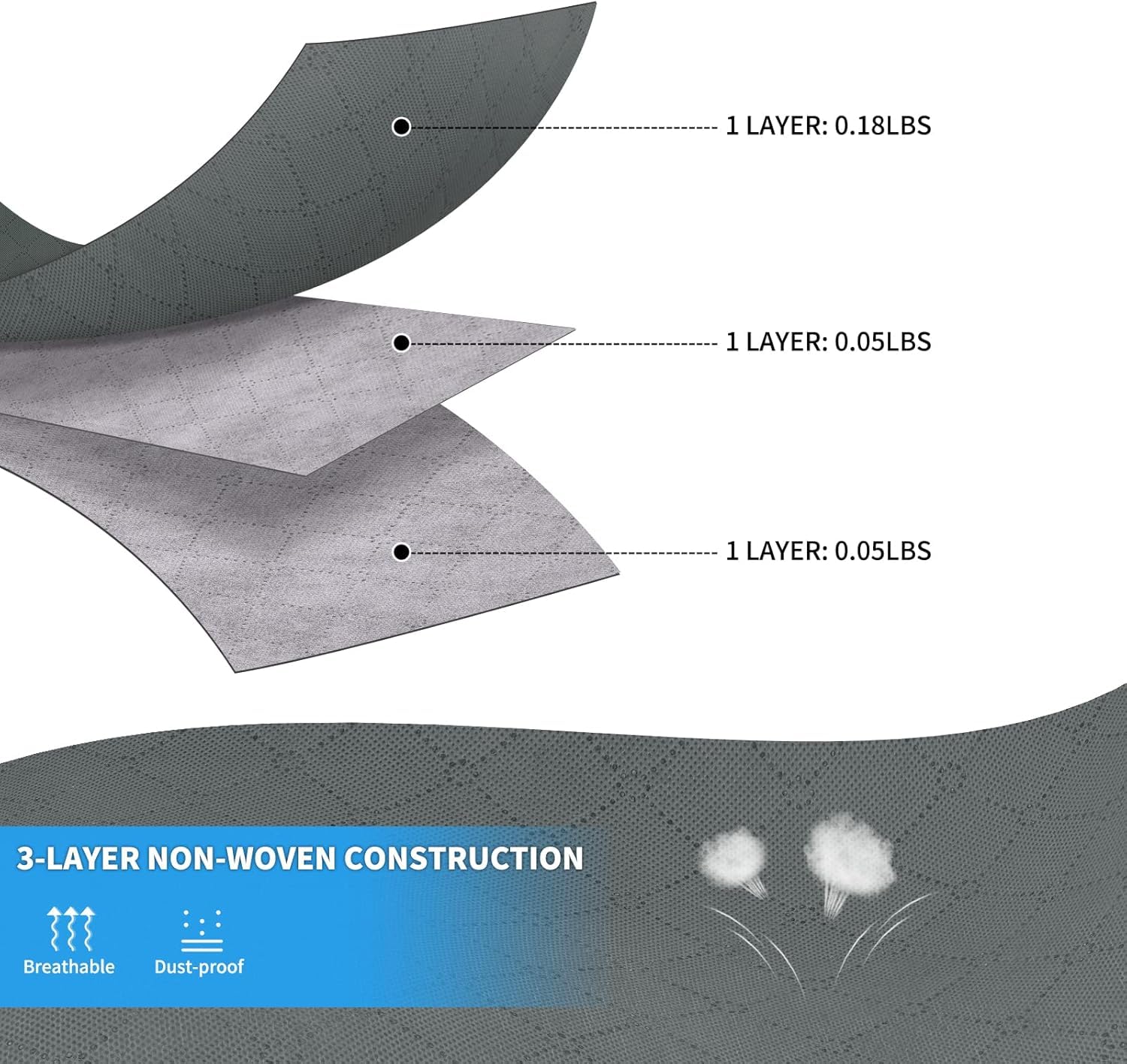 HASTHIP Clothes Storage Bins for Closet Organization with Reinforced Handles and Clear Window | 6 Pack 60L Foldable Fabric Containers