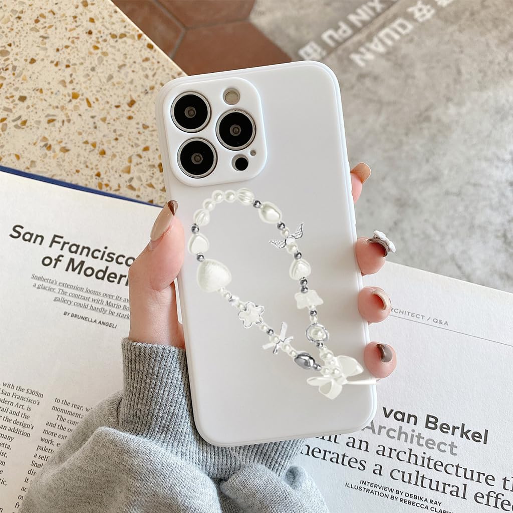 ZORBES Cell Phone Charms for Girls with Pearl Butterfly Bow and Star Design | 4Pcs Set