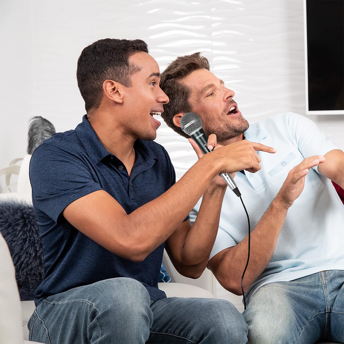 Zeitel Handheld Microphone for Karaoke and Live Performances with 11ft Cable | Plug and Play Mic