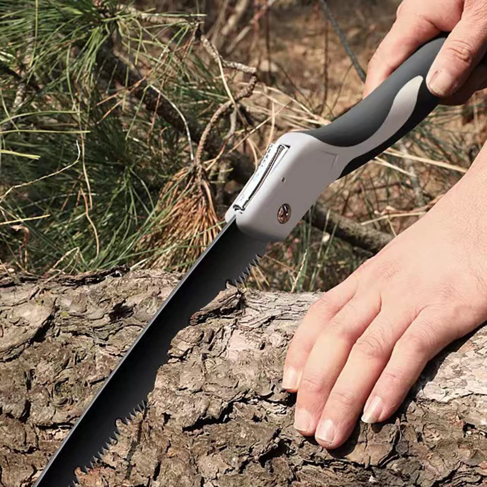 ZIBUYU Hand Saw for Branch Pruning with 9.8 in Foldable SK5 Steel Blade and Ergonomic Grip