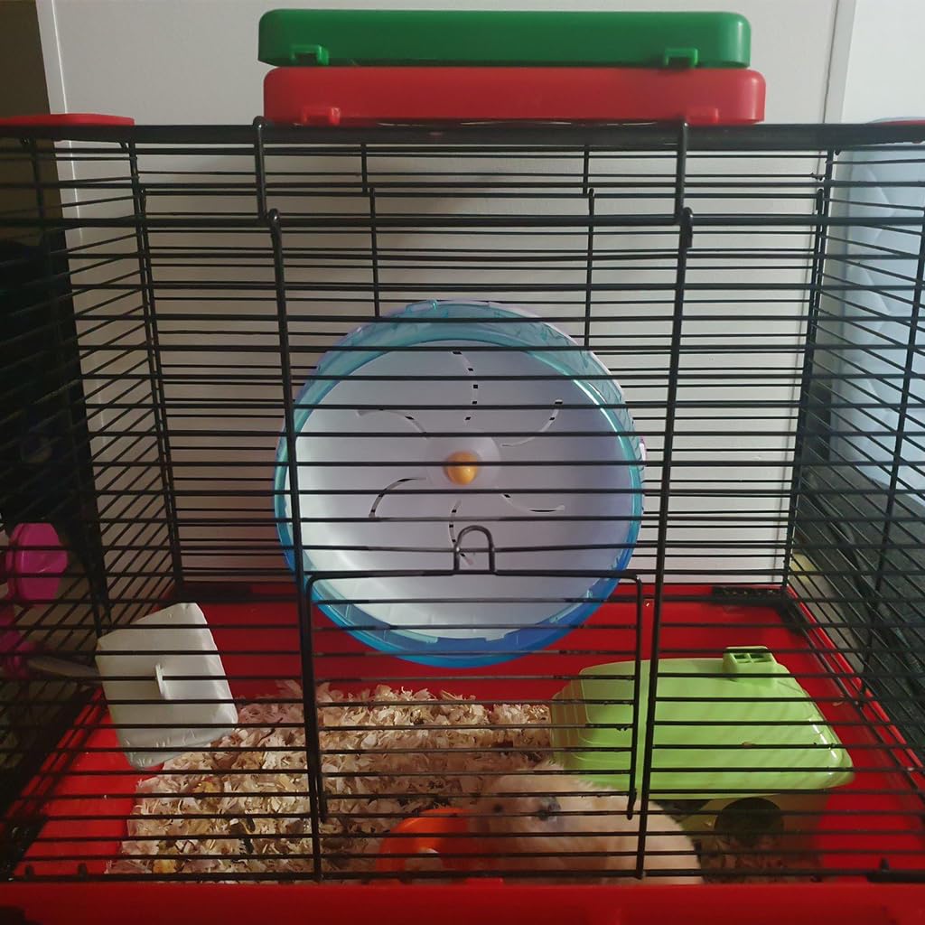 HASTHIP Hamster Wheel for Cage with Silent Bearings and Ridges | 5.5 in Plastic Wheel