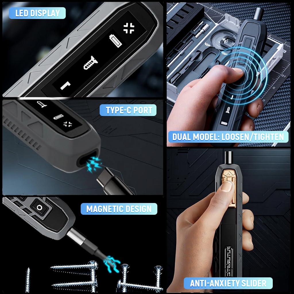 Serplex Screwdriver Set 13 in 1 for Multi-Purpose Use with 4.53 in Adjustable Shaft | Chrome Vanadium Steel