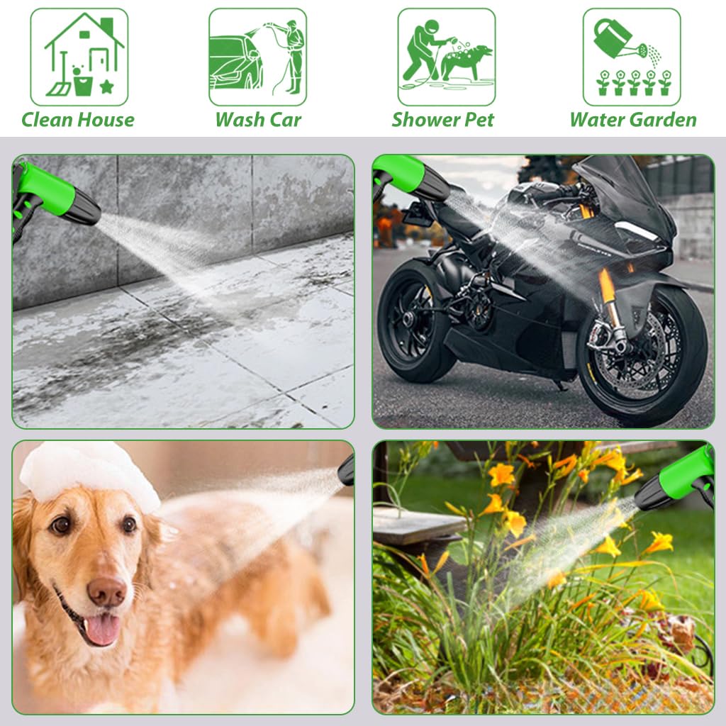 HASTHIP Expandable Garden Hose for Lawn and Car Washing with 7 Spray Modes and 10m Reach