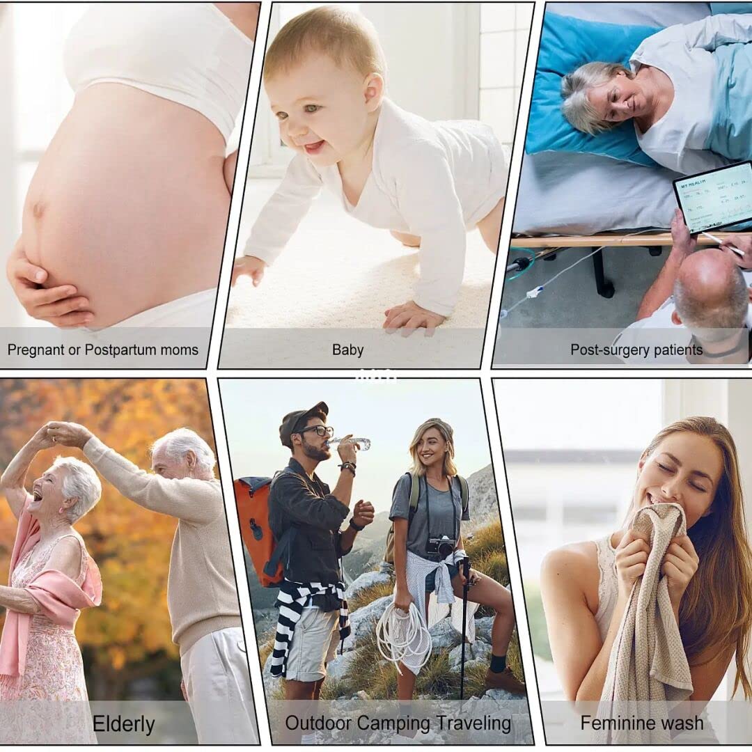 HANNEA Electric Travel Bidet for Feminine Care with 180° Adjustable Nozzle & 2 Modes | Portable Silicone Design