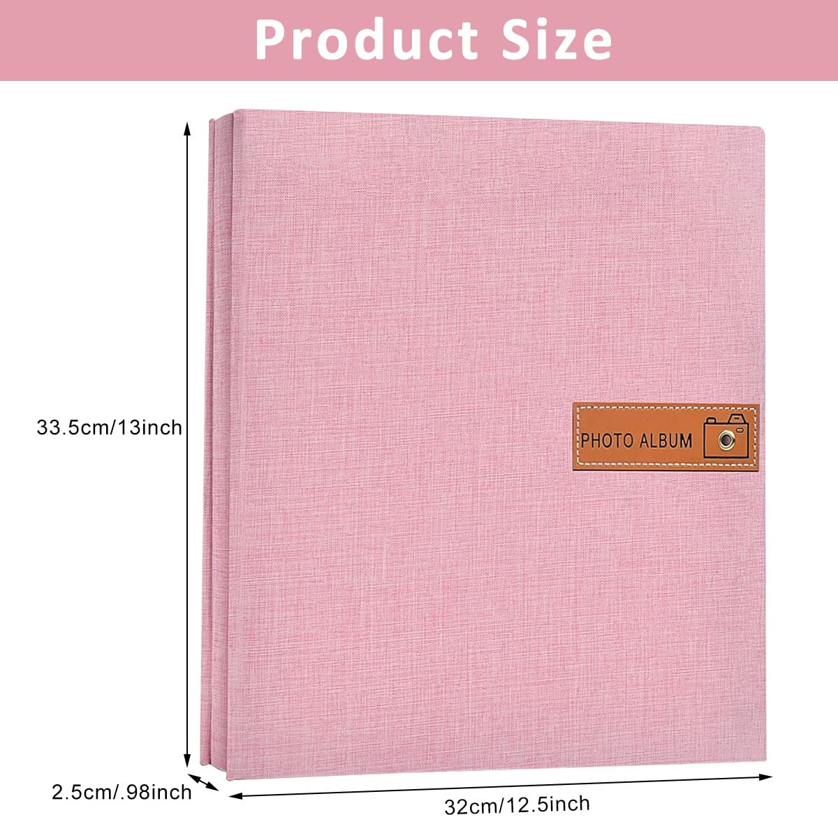 HASTHIP Photo Album for DIY Scrapbook Memories with 40 Pages and Linen Hard Cover | Ideal Gift for Family and Travel