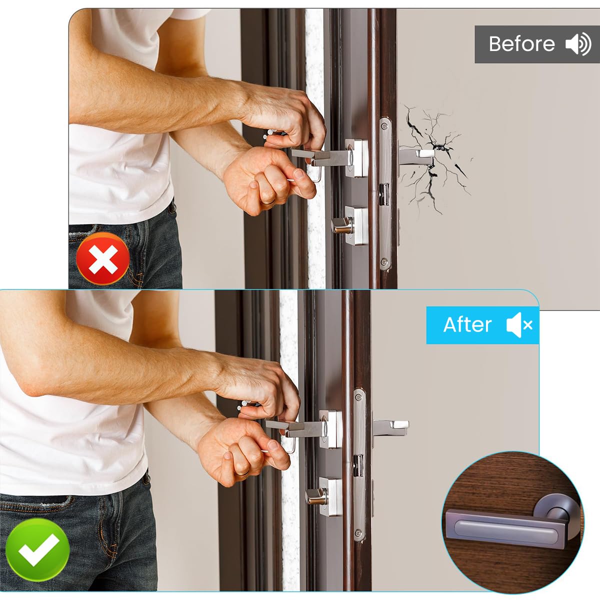 ZIBUYU Cabinet Door Bumpers for Home with Self Adhesive Rubber Pads 30 pcs | Soundproof Protection